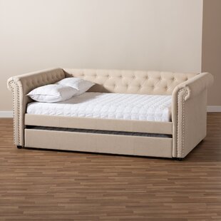 Scribner button tufted full deals daybed with trundle